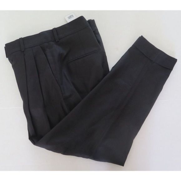 COS Women's Sz 10 Black Pleated Trouser Dress Pants $115+ - Picture 5 of 8
